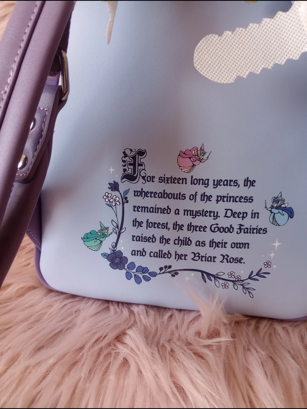 Sleeping Beauty 65th Anniversary Floral Scene Mini Backpack